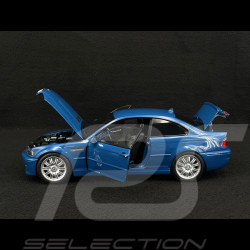 BMW M3 CSL E46 2000 Blue 1/18 Norev 183001