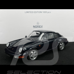 Porsche 911 Carrera 4 Coupé Type 964 1990 Bleu foncé métallisé 1/18 Norev 187324