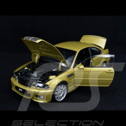 BMW M3 CSL E46 2000 Metallic Yallow 1/18 Norev 183000