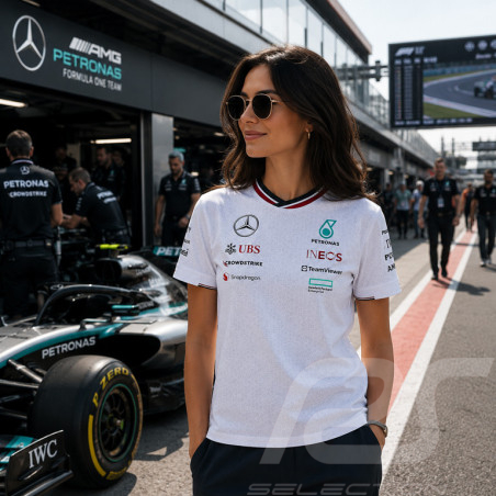 Mercedes T-shirt Low Cost AMG Petronas F1 Team Tommy Hilfiger White 701227951-001- women