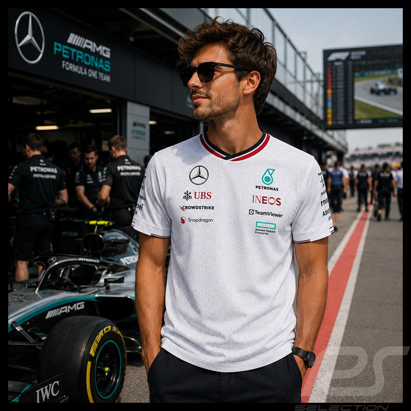 Mercedes T-shirt Low Cost AMG Petronas F1 Team Tommy Hilfiger White 701227950-001- men