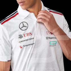 PRO PACK - Set of 24 Mercedes Polo-shirts Low Cost AMG Petronas Tommy Hilfiger White 701227948-001