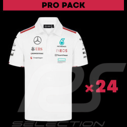PRO PACK - Set of 24 Mercedes Polo-shirts Low Cost AMG Petronas Tommy Hilfiger White 701227948-001