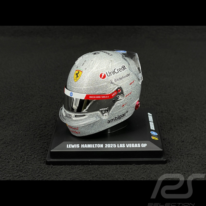 Lewis Hamilton Helmet Ferrari n° 44 Las Vegas GP 2025 1/5 Looksmart LSHEL027