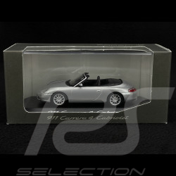 Porsche 911 Carrera 4 Cabriolet type 996 1997 gris argent 1/43 Minichamps WAP02008412