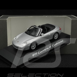 Porsche 911 Carrera 4 Cabriolet type 996 1997 silver grey 1/43 Minichamps WAP02008412