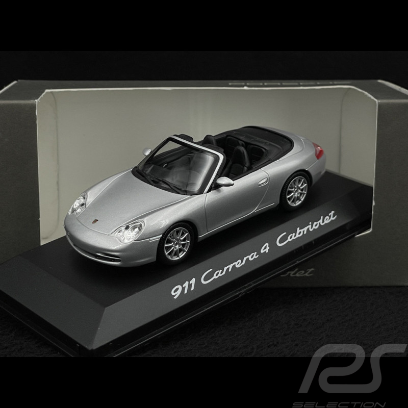 Porsche 911 Carrera 4 Cabriolet type 996 1997 gris argent 1/43 Minichamps WAP02008412