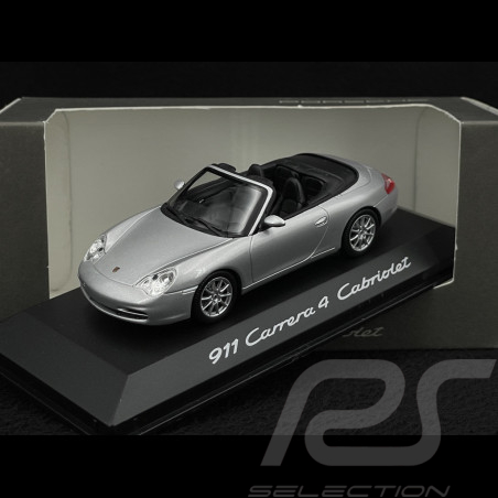 Porsche 911 Carrera 4 Cabriolet type 996 1997 gris argent 1/43 Minichamps WAP02008412