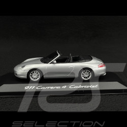 Porsche 911 Carrera 4 Cabriolet type 996 1997 silber grau 1/43 Minichamps WAP02008412