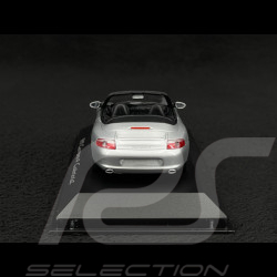 Porsche 911 Carrera 4 Cabriolet type 996 1997 gris argent 1/43 Minichamps WAP02008412