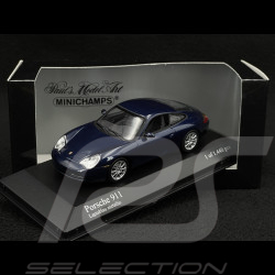 Porsche 911 Carrera 4 Phase II Type 996 2001 Lapisblau Metallic 1/43 Minichamps 400061021