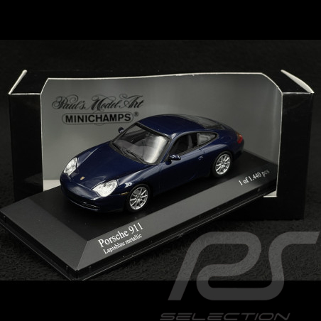 Porsche 911 Carrera 4 Phase II Type 996 2001 Bleu Lapis Métallique 1/43 Minichamps 400061021
