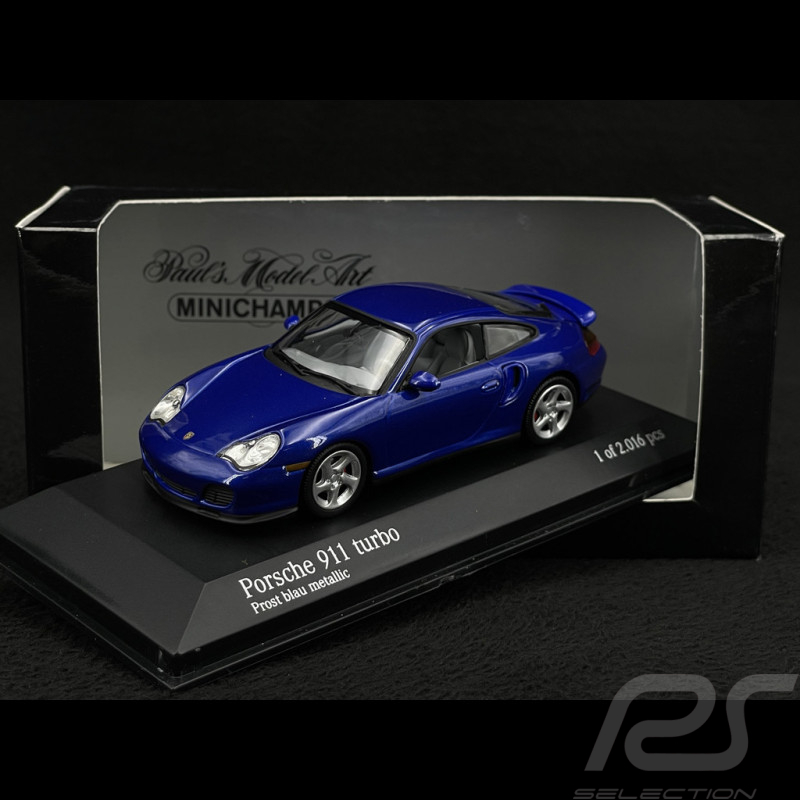 Porsche 911 Type 996 Turbo 1999 Prost Blue Metallic 1/43 Minichamps 430069301