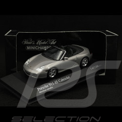 Porsche 911 Carrera 4S Cabriolet Type 996 2003 Gris Méridian Métallique 1/43 Minichamps 400062830