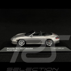 Porsche 911 Carrera 4S Cabriolet Type 996 2003 Meridian Grey Metallic 1/43 Minichamps 400062830