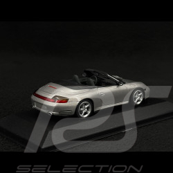 Porsche 911 Carrera 4S Cabriolet Type 996 2003 Gris Méridian Métallique 1/43 Minichamps 400062830