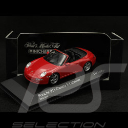 Porsche 911 type 997 Carrera S Cabriolet mk1 2005 guards red 1/43 Minichamps 400063030
