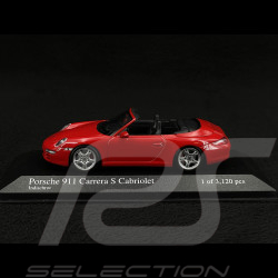 Porsche 911 type 997 Carrera S Cabriolet ph 1 2005 rouge indien 1/43 Minichamps 400063030
