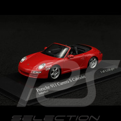 Porsche 911 type 997 Carrera S Cabriolet mk1 2005 guards red 1/43 Minichamps 400063030