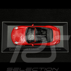 Porsche 911 type 997 Carrera S Cabriolet mk1 2005 guards red 1/43 Minichamps 400063030