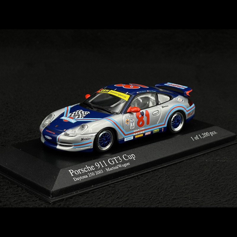 Porsche 911 GT3 Cup Type 996 n° 81 Martini Daytona 250 2003 1/43