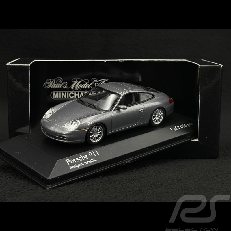 Porsche 911 type 996 Carrera Mk II 2001 sealgrey metallic 1/43 Minichamps 400061020
