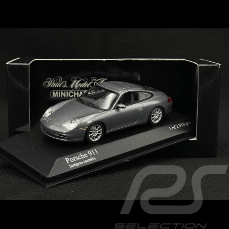 Porsche 911 typ 996 Carrera Mk II 2001 sealgrau metallic 1/43 Minichamps 400061020