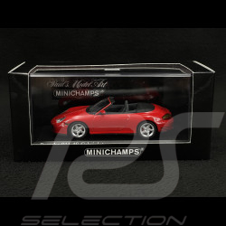 Porsche 911 Type 996 Carrera 4S Cabriolet 2003 rouge indien 1/43 Minichamps 400062831