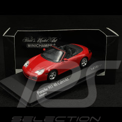 Porsche 911 Type 996 Carrera 4S Cabriolet 2003 rouge indien 1/43 Minichamps 400062831