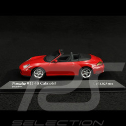 Porsche 911 Type 996 Carrera 4S Cabriolet 2003 guards red 1/43 Minichamps 400062831