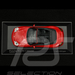 Porsche 911 Typ 996 Carrera 4S Cabriolet 2003 indischrot 1/43 Minichamps 400062831