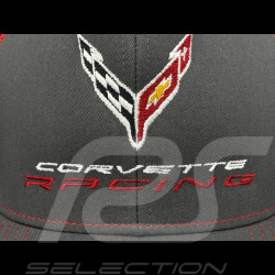 Casquette Chevrolet Corvette Racing Officielle Trucker Gris / Rouge - mixte