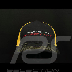Casquette Chevrolet Corvette Racing Officielle Trucker Noir / Jaune - mixte