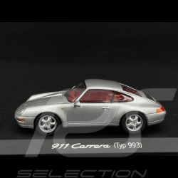 Porsche 911 Carrera Type 993 Gris argenté 1/43 Minichamps WAP02003597