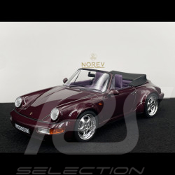 Porsche 911 Carrera 2 Typ 964 Turbo Look Cabriolet 1992 Metallic Amethyst 1/18 Norev 187141