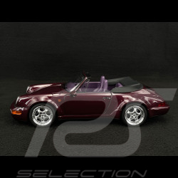 Porsche 911 Carrera 2 Type 964 Turbo Look Cabriolet 1992 Améthyste Métallisé 1/18 Norev 187141