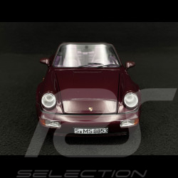 Porsche 911 Carrera 2 Type 964 Turbo Look Cabriolet 1992 Améthyste Métallisé 1/18 Norev 187141