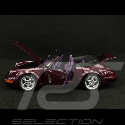Porsche 911 Carrera 2 Type 964 Turbo Look Cabriolet 1992 Améthyste Métallisé 1/18 Norev 187141