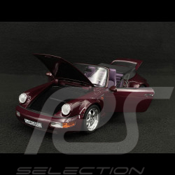 Porsche 911 Carrera 2 Type 964 Turbo Look Cabriolet 1992 Metallic Amethyst 1/18 Norev 187141