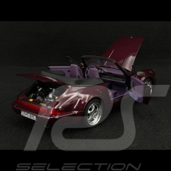 Porsche 911 Carrera 2 Type 964 Turbo Look Cabriolet 1992 Metallic Amethyst 1/18 Norev 187141