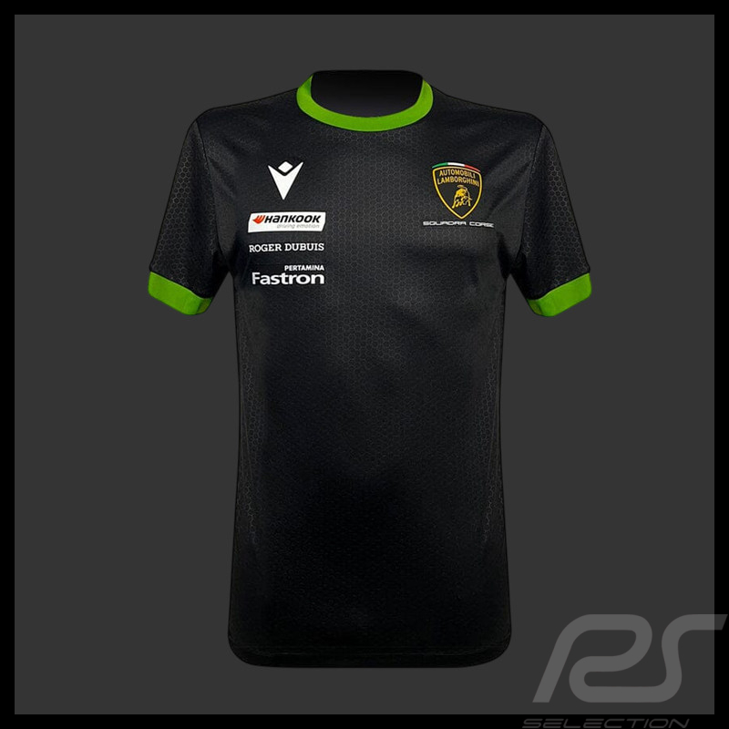 T-shirt Lamborghini Squadra Corse Noir / Vert 400023200001 - mixte