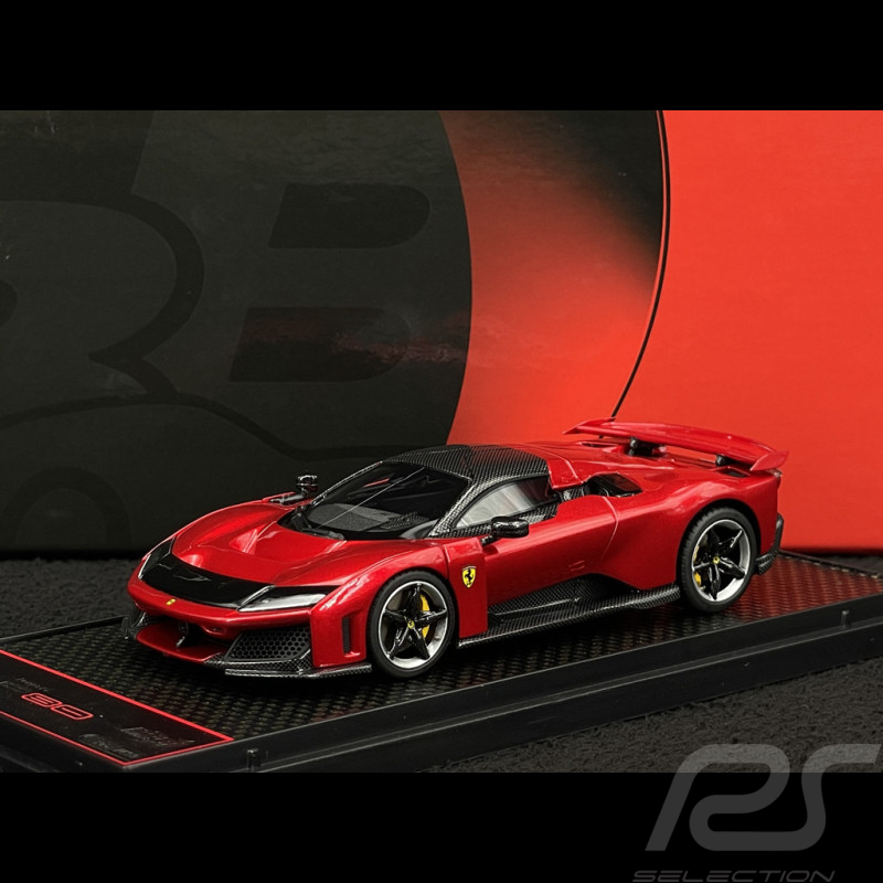 Ferrari F80 2024 Rosso Supercar / Two-Tone Carbon Rims 1/43 BBR Models BBRC305H