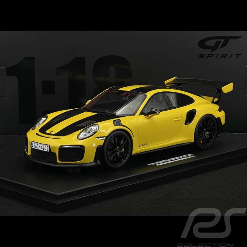 Porsche 911 GT2 RS Type 992 Pack Weissach Record Tour du Nürburgring 2017 Jaune Racing 1/18 GT Spirit GT972