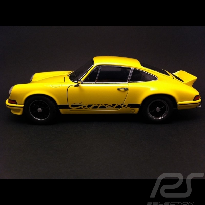 Porsche 911 Carrera RS 2.7 1973 jaune-noires 1/18 Autoart 78053