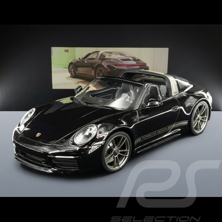Porsche 911 Targa 4 GTS Type 992 2023 50th Anniversary Porsche Design Black 1/18 Minichamps WAP0215410TTRG