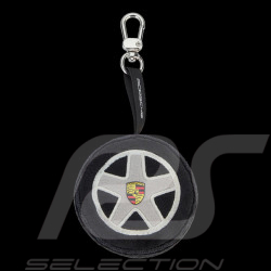Porsche Keyring Plush Wheel Shaped Black / Silver WAP0500310TKPW