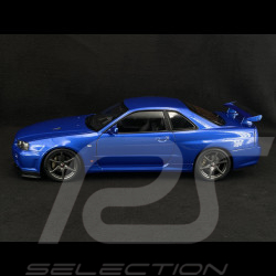 Nissan Skyline GT-R R34 V-Spec II 2001 Bleu Métallique 1/12 KK Scale KKDC120211-1