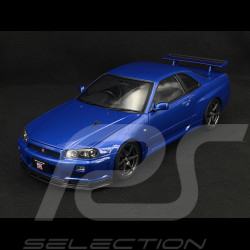 Nissan Skyline GT-R R34 V-Spec II 2001 Metallic Blau 1/12 KK Scale KKDC120211-1