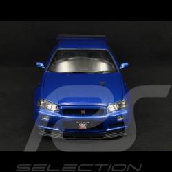Nissan Skyline GT-R R34 V-Spec II 2001 Metallic Blue 1/12 KK Scale KKDC120211-1