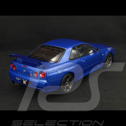 Nissan Skyline GT-R R34 V-Spec II 2001 Bleu Métallique 1/12 KK Scale KKDC120211-1